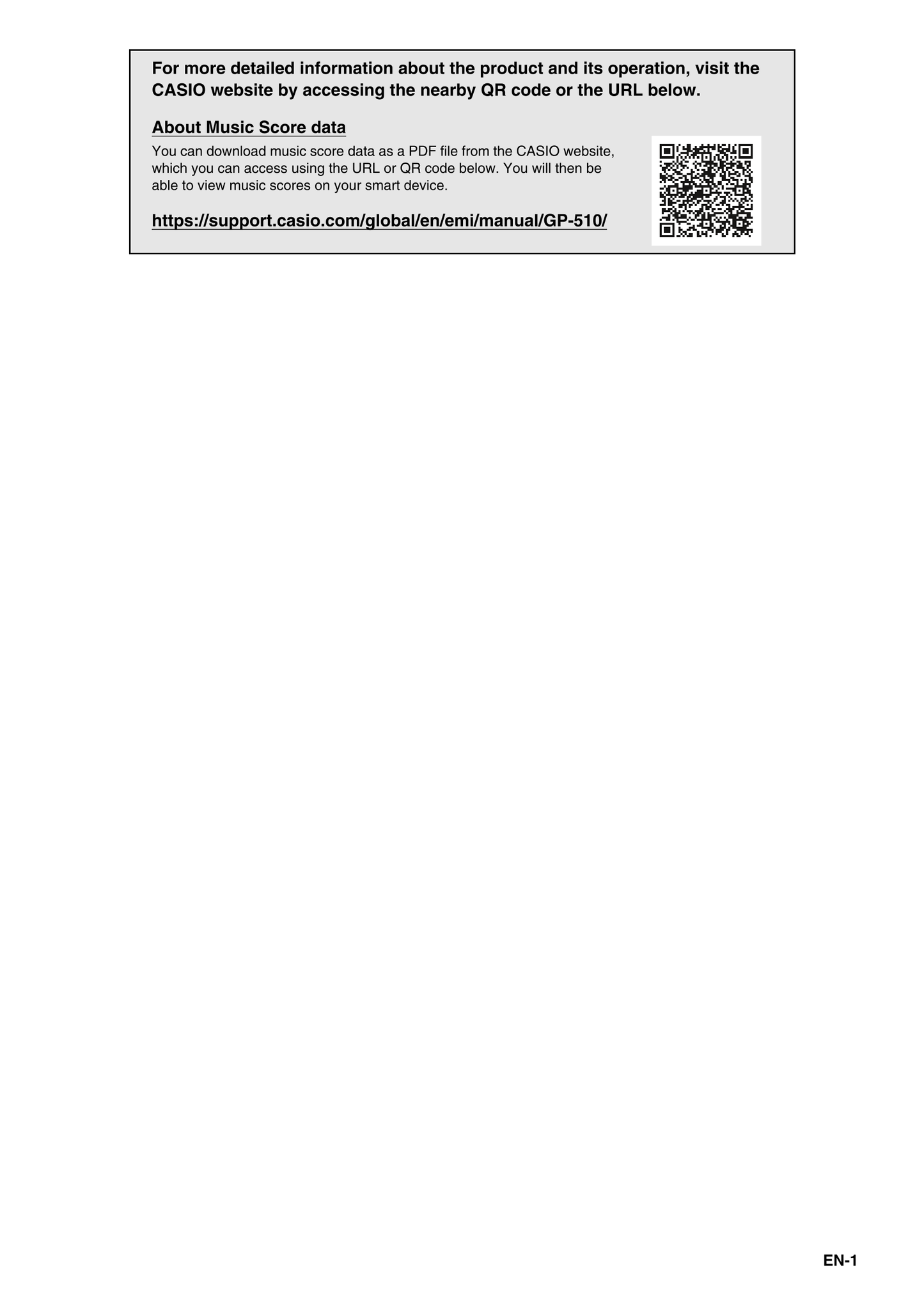 Casio GP-510 Keyboard Piano Owner's/ User Manual (Pages: 84)