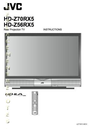 JVC HDZ56 RX 5OM TV Operating Manual