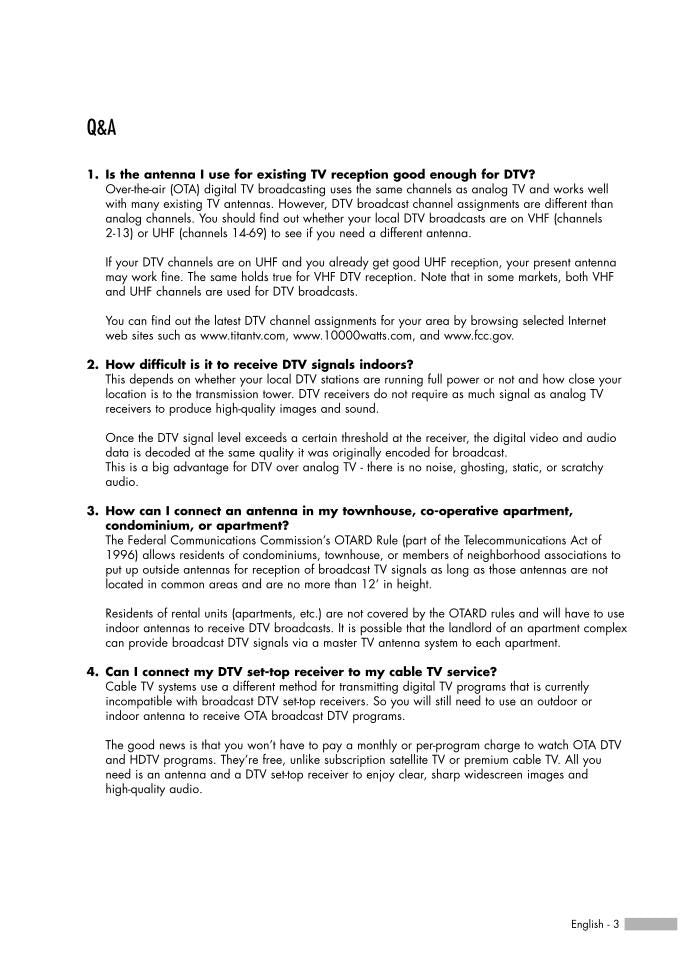 Samsung HLS5086W LNS5296 TXN2670WHFXX TV Operating Manual