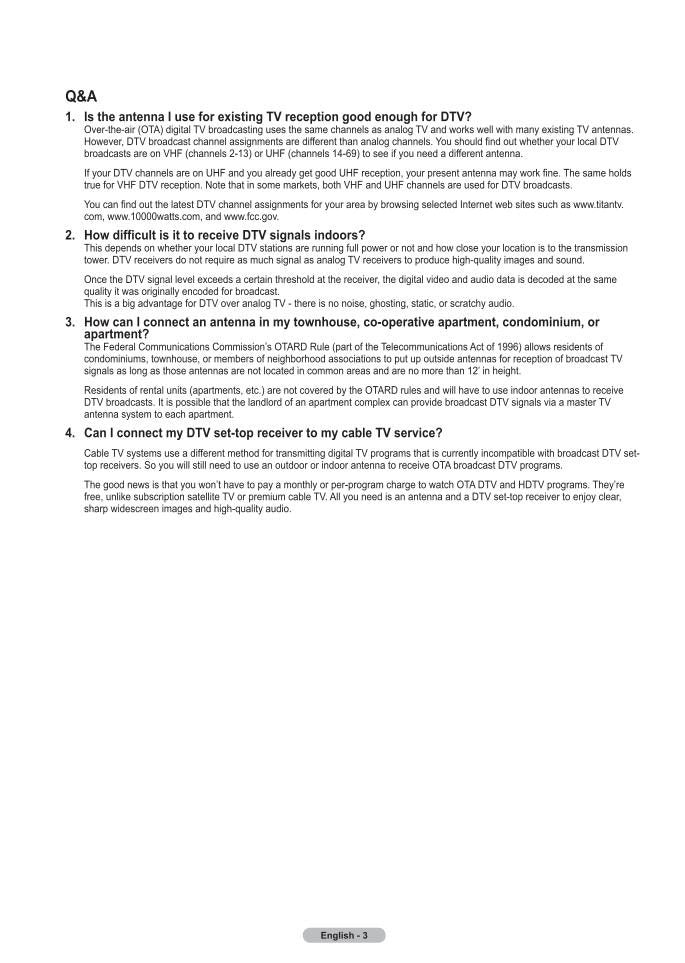 Samsung HLT5089S HLT5689S HLT6189S TV Operating Manual