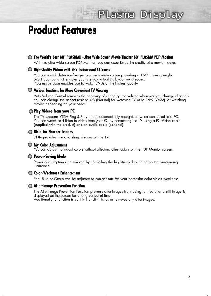 Samsung HPR8082 TV Operating Manual