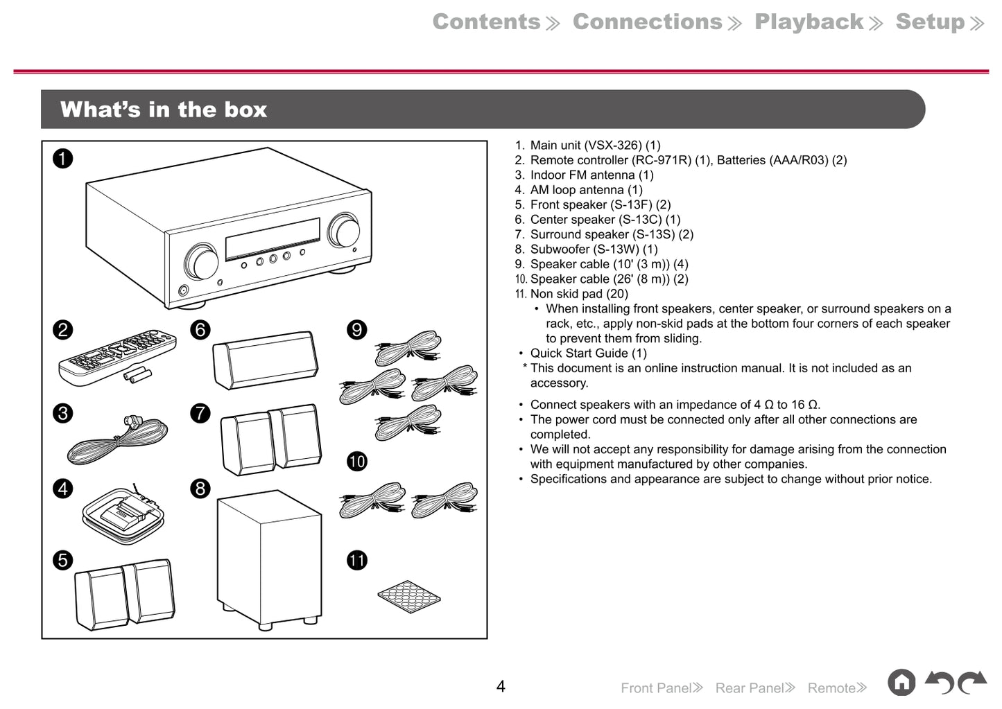 Pioneer HTP-076 Home Theater System Owner/ User Manual (Pages: 101)
