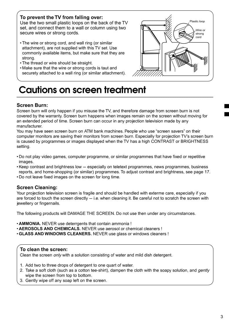 JVC HV29LPZ HV34LPZ HV53PRO TV Operating Manual