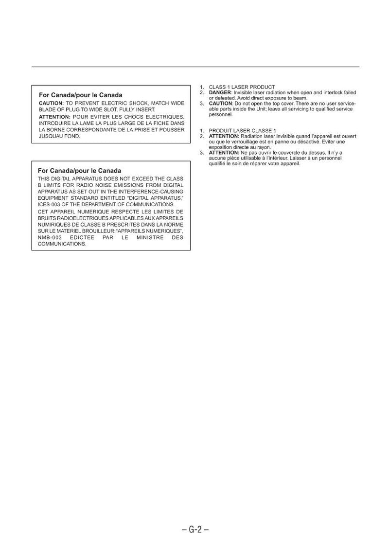 JVC CAHXZ1 HXZ1 HXZ3 Audio System Operating Manual