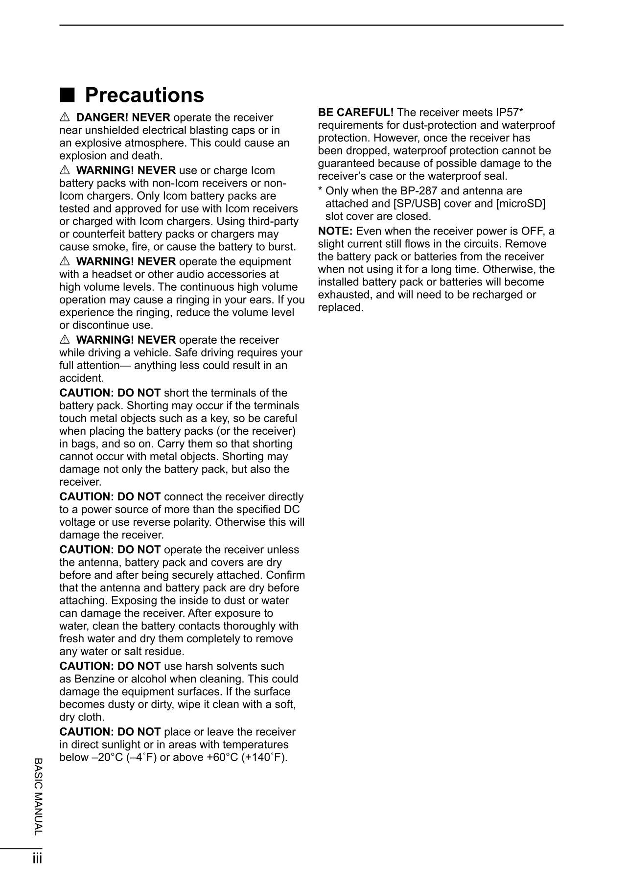 Icom IC-R30 Communicaions Receiver Owner/ User Manual (Pages: 68)