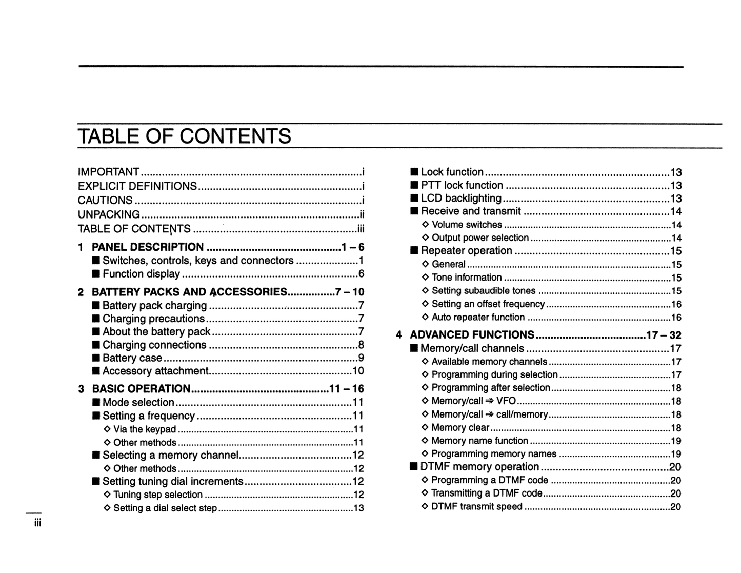 Icom IC-T22 A FM Transceiver Owner/ User Manual (Pages: 48)