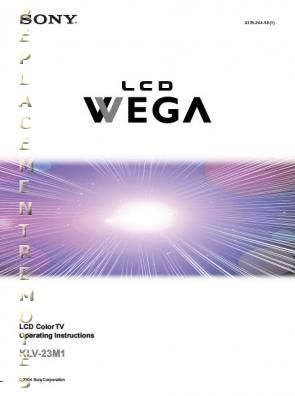 Sony KLV23M1 TV Operating Manual