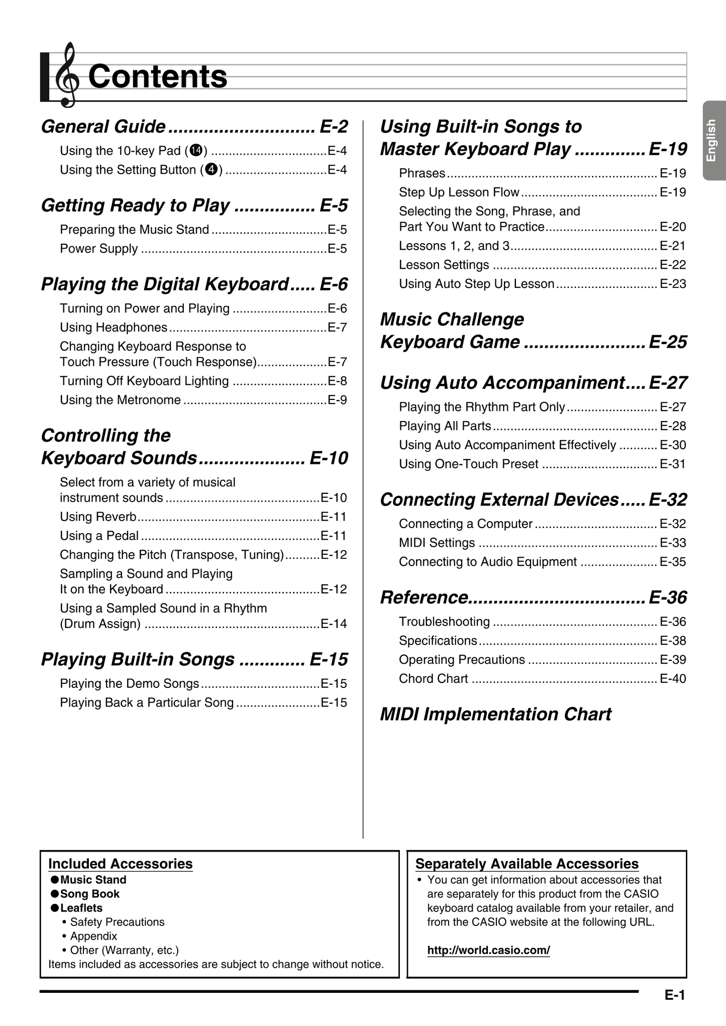 Casio LK-220 Keyboard Piano Owner's/ User Manual (Pages: 45)