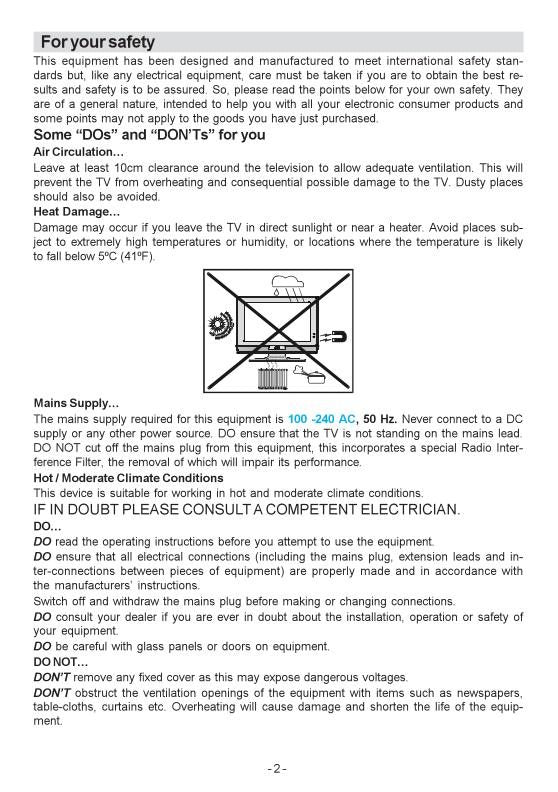 JVC LT17 D 50BKOM TV Operating Manual