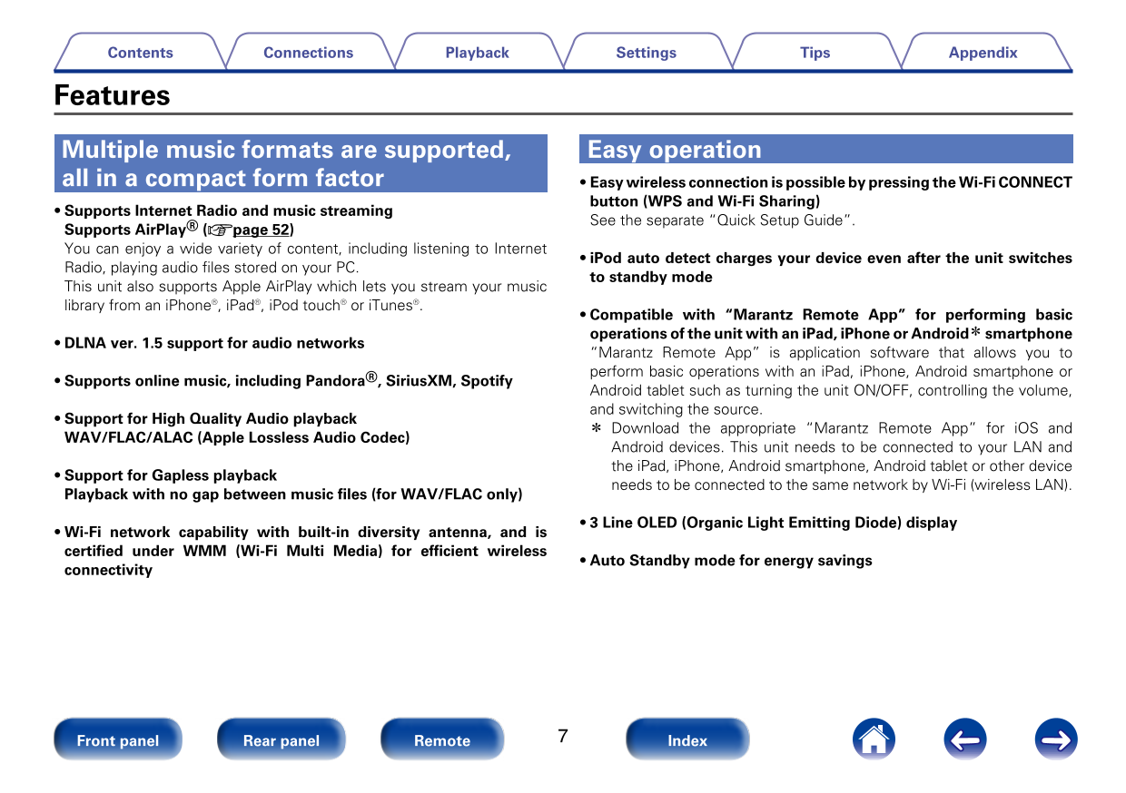 Marantz M-CR510 Network Receiver Owner/ User Manual (Pages: 111)
