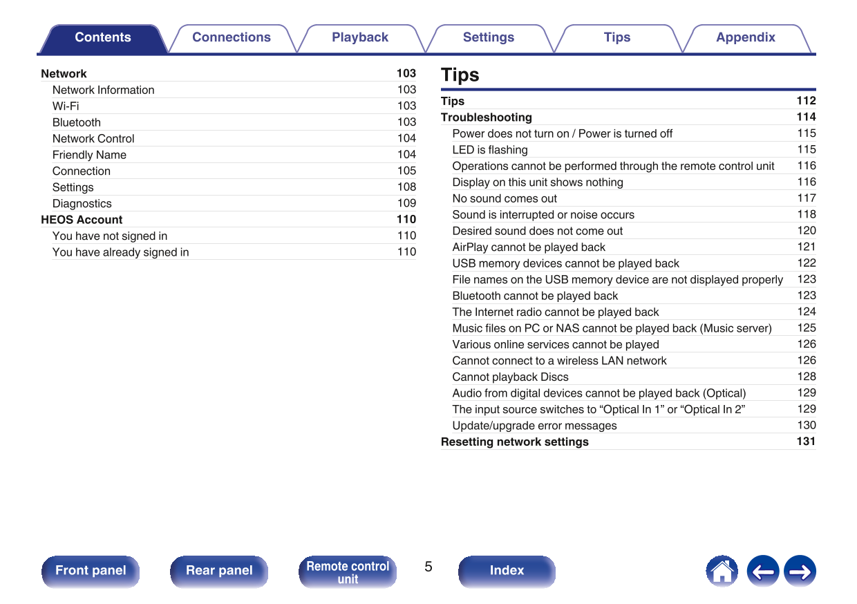 Marantz M-CR612 Network CD Player Receiver Owner/ User Manual (Pages: 165)