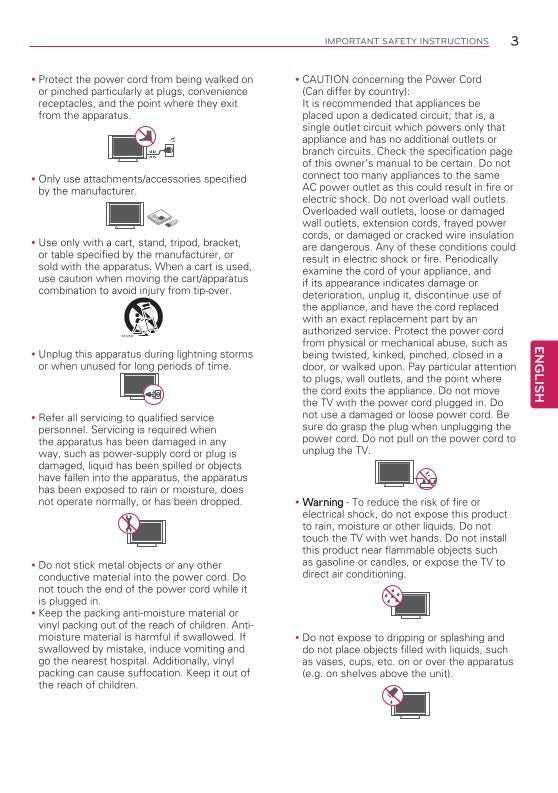 LG 50 PB 6600 6600UA 6650 TV Operating Manual