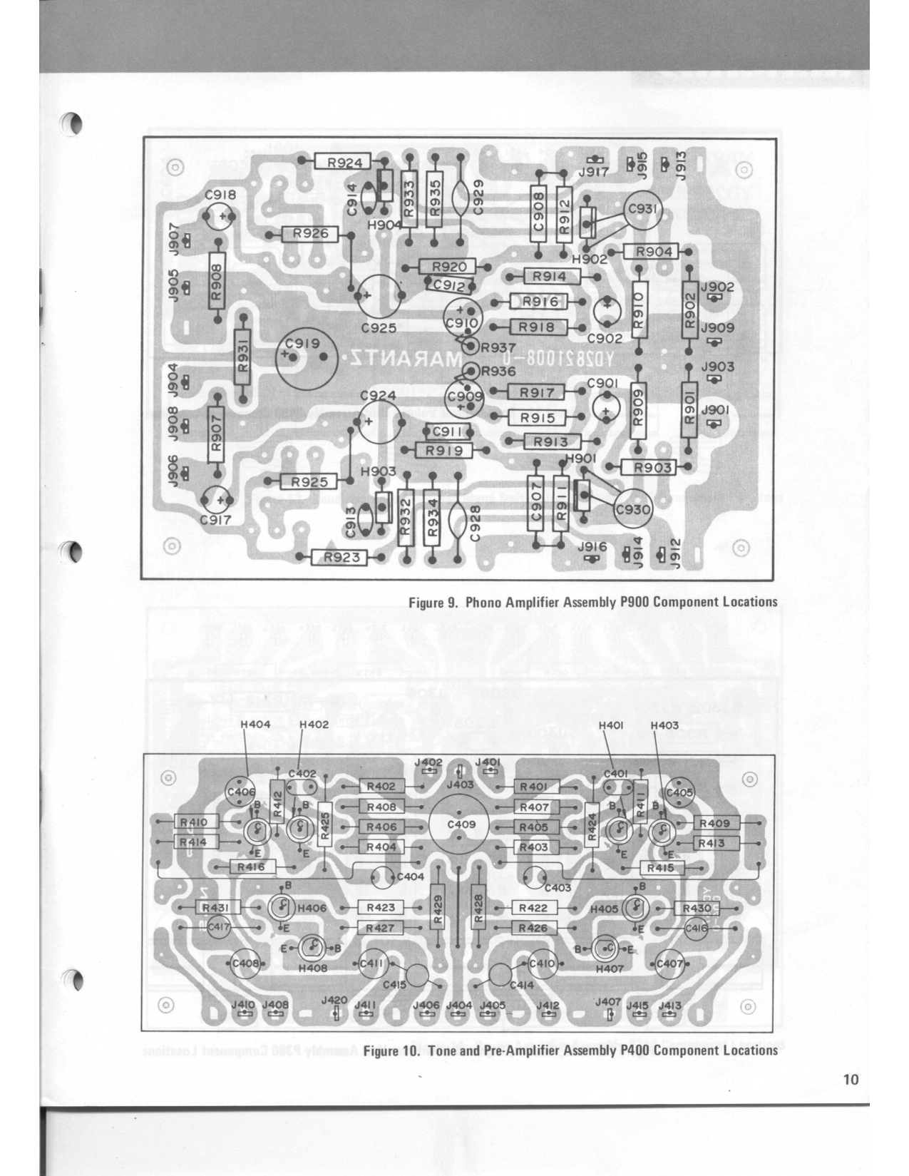 Marantz Model 1060 Console Stereo Amplifier Service Manual (Pages: 22)