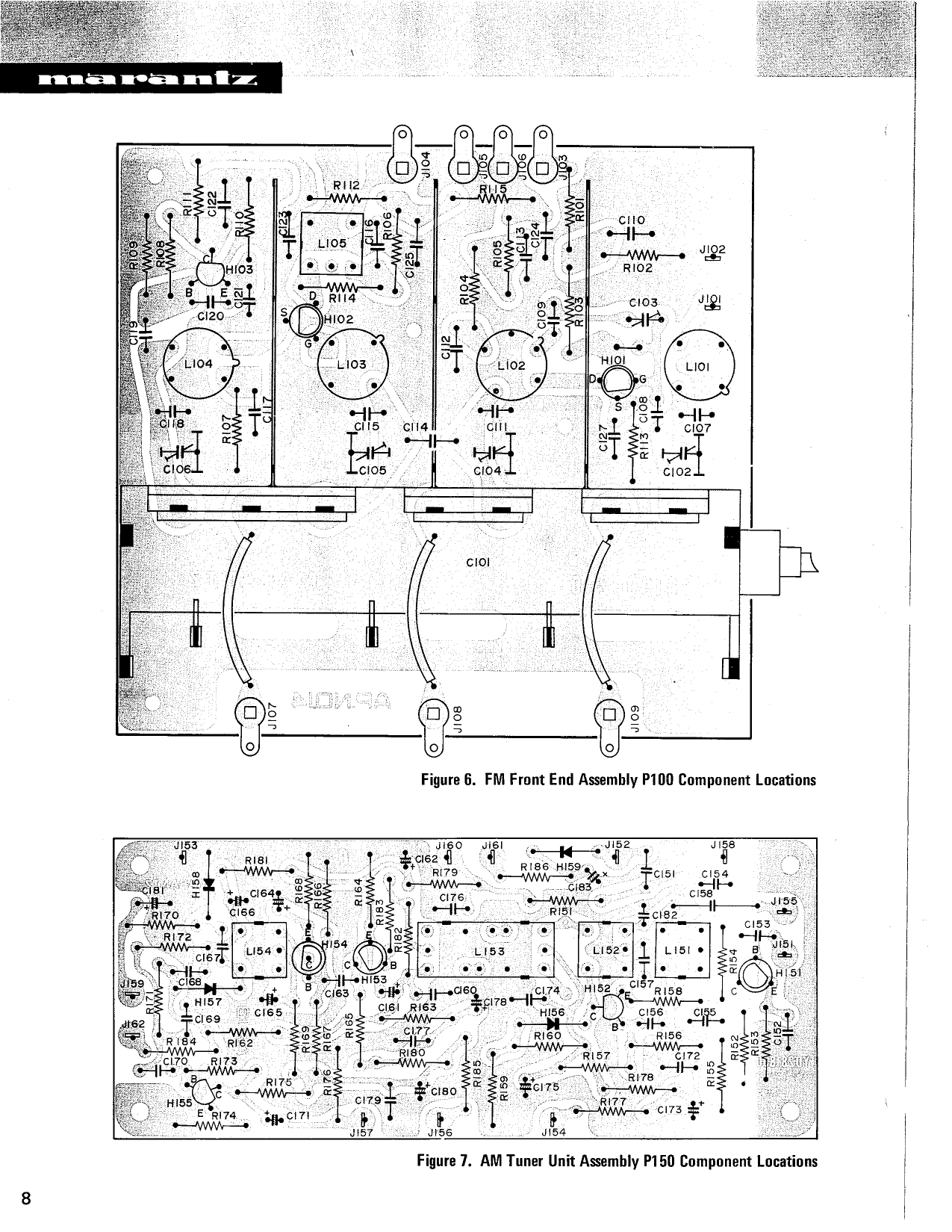 Marantz Model 115 FM/AM Stereophonic Tuner Service Manual (Pages: 22)