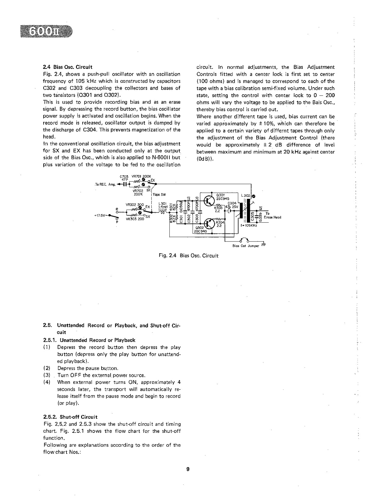 Nakamichi Model 600II Two Head Cassette Deck Console Service Manual (Pages: 63)
