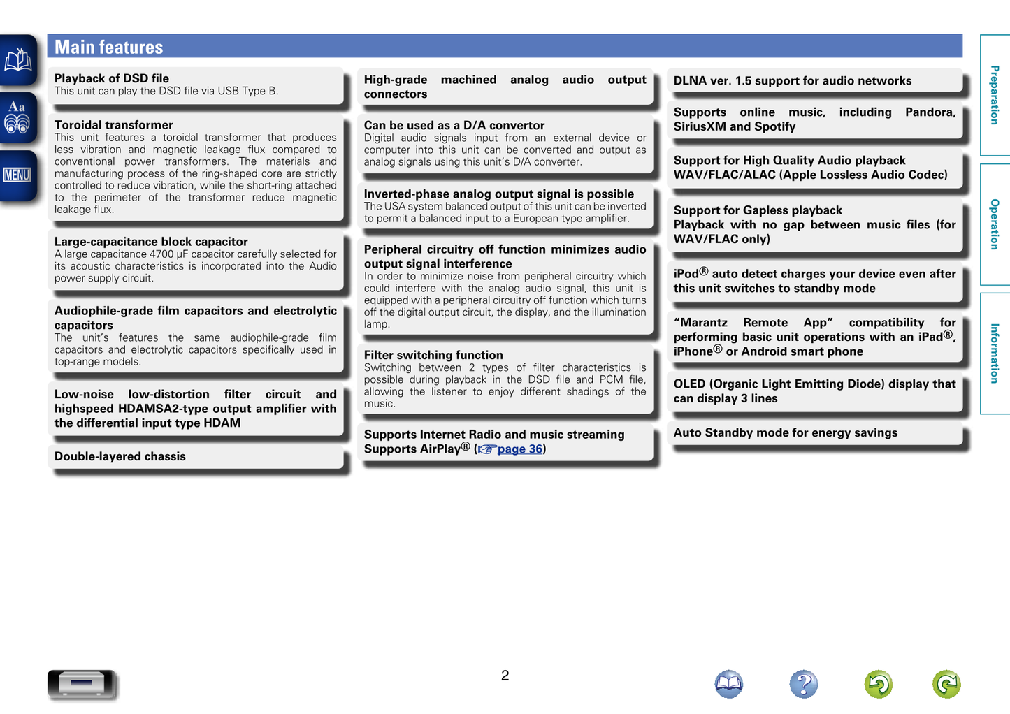 Marantz NA-11 S 1 Network Audio Player Owner/ User Manual (Pages: 65)