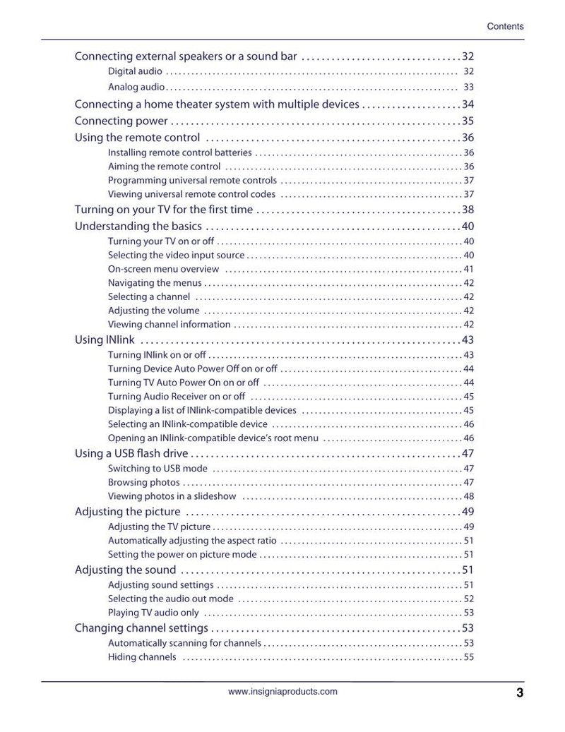 Insignia NS19 D 220NA16AOM TV Operating Manual