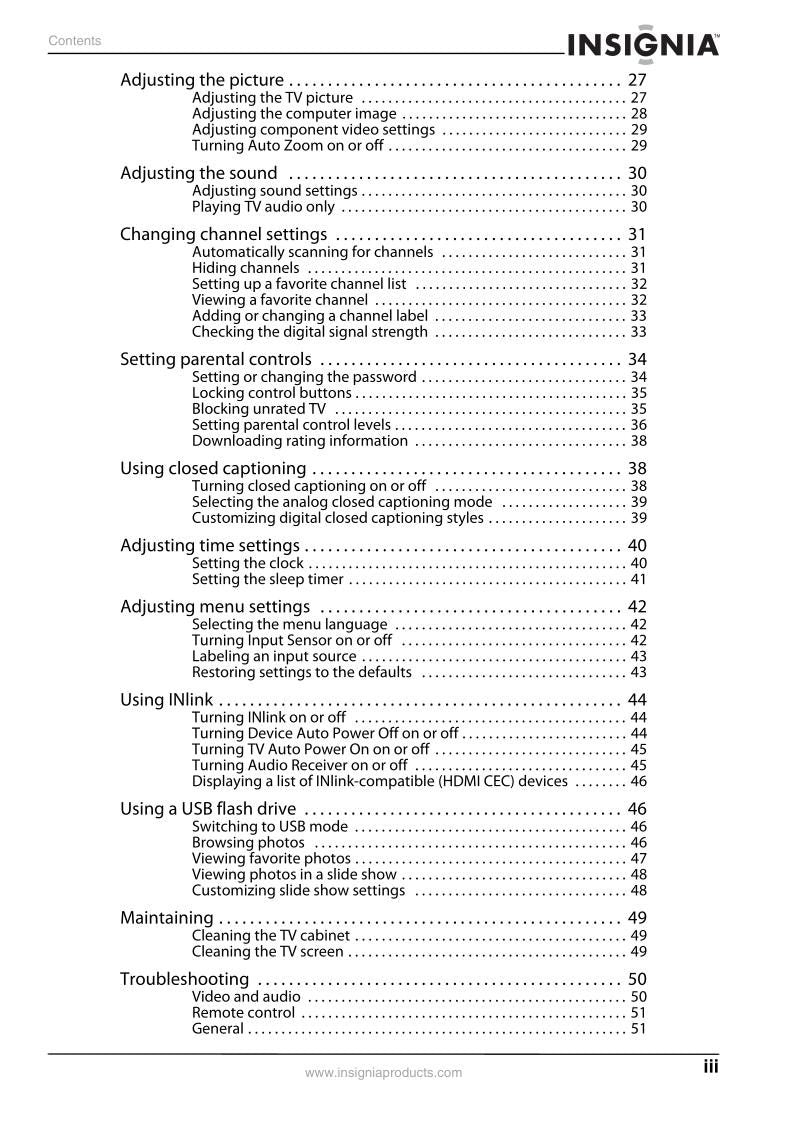 Insignia NS42 E 760A12 TV Operating Manual