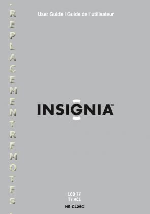 Insignia NSCL19C NSCL26C TV/DVD Combo Operating Manual