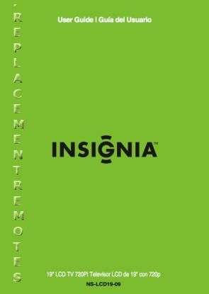 Insignia NSLCD1909 TV Operating Manual