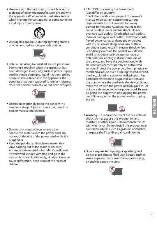 LG OLED65 G 6POM TV Operating Manual