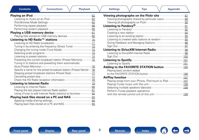 Marantz SR7008 Audio/Video Receiver Operating Manual