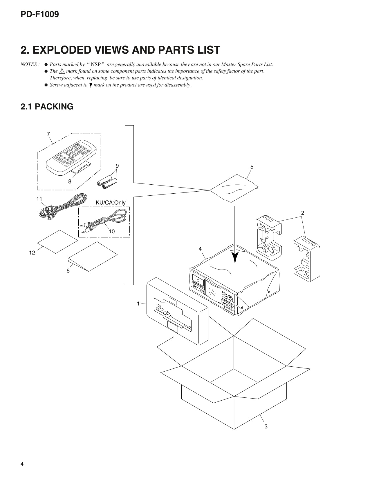 Pioneer PD-F1009 CD Player Service Manual (Pages: 62)