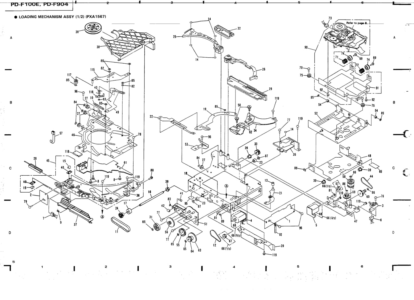 Pioneer PD-F100E & PD-F904 CD Player Service Manual (Pages: 59)