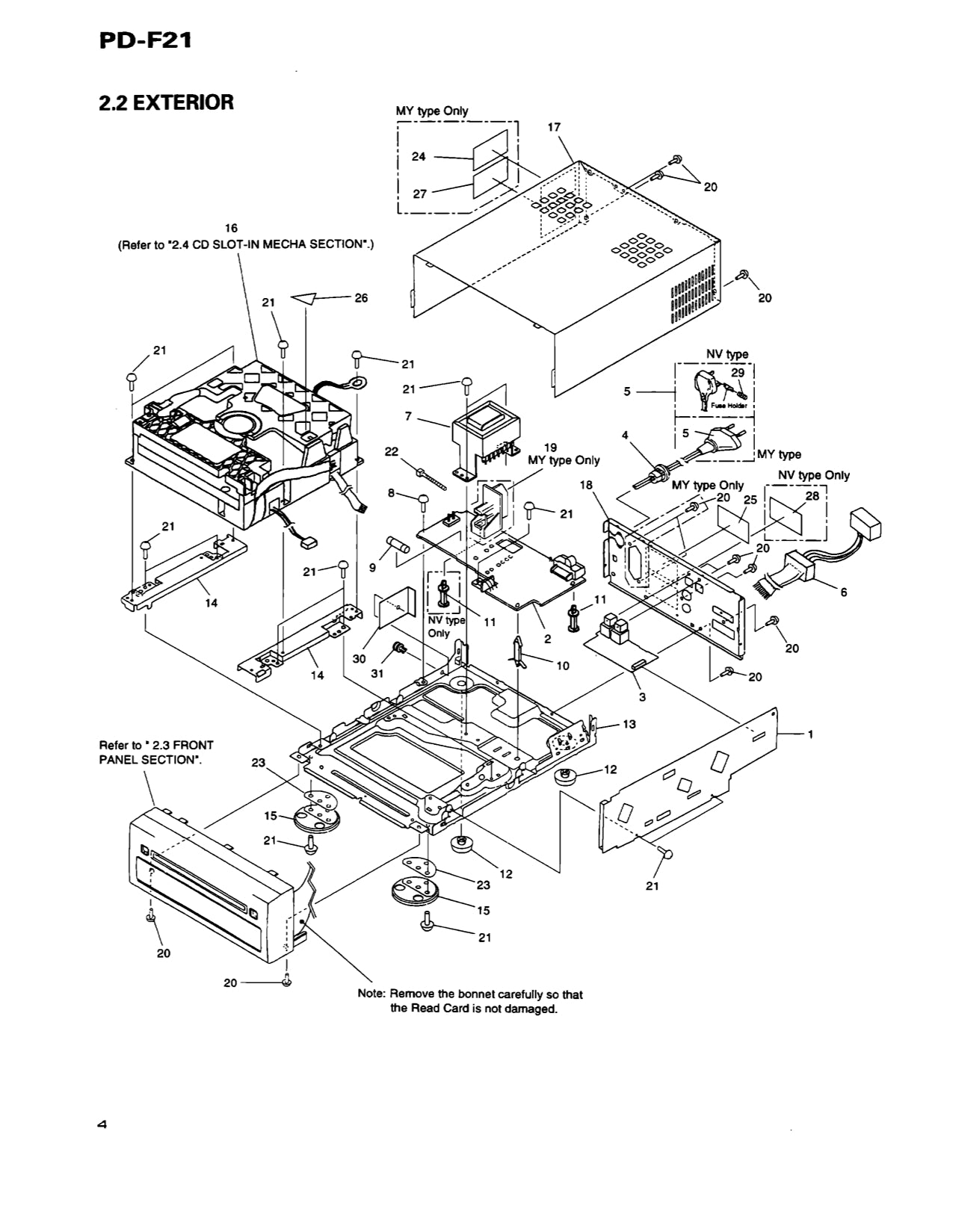 Pioneer PD-F21 CD Player Service Manual (Pages: 40)