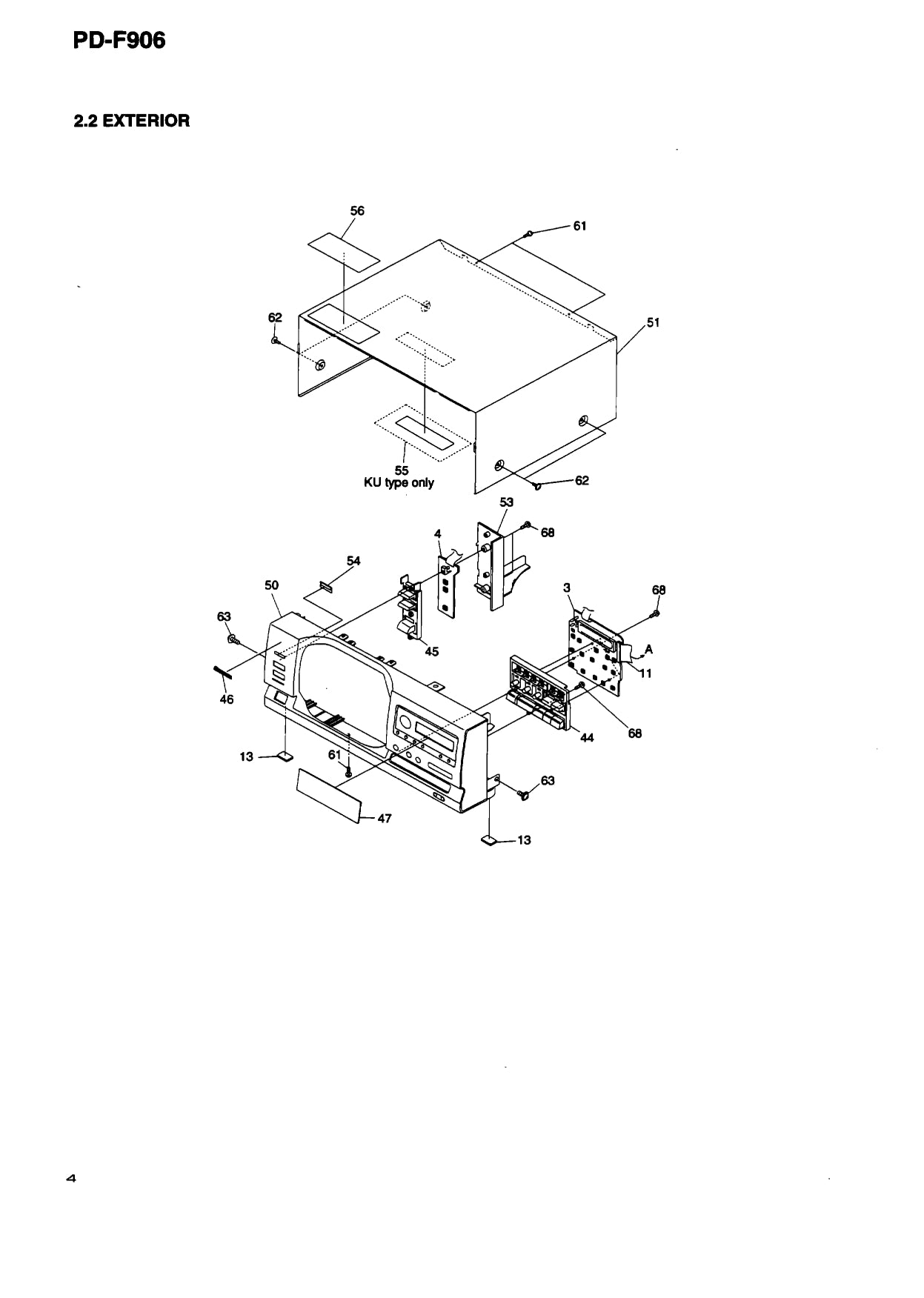 Pioneer PD-F906 CD Player Service Manual (Pages: 51)