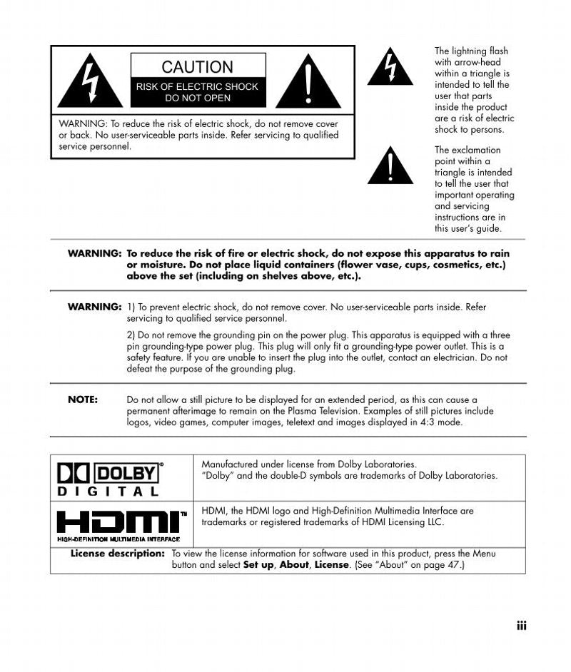 HP LT3200 LT3700 LT4200 PC Media Center System Operating Manual