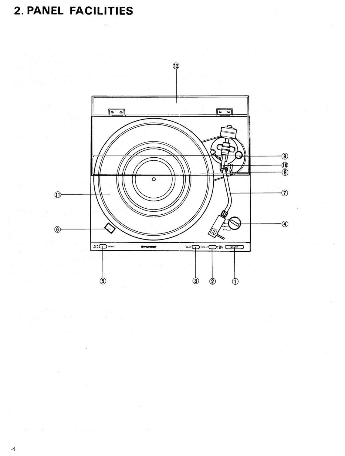 Pioneer PL-500 Turntable Service Manual (Pages: 22)