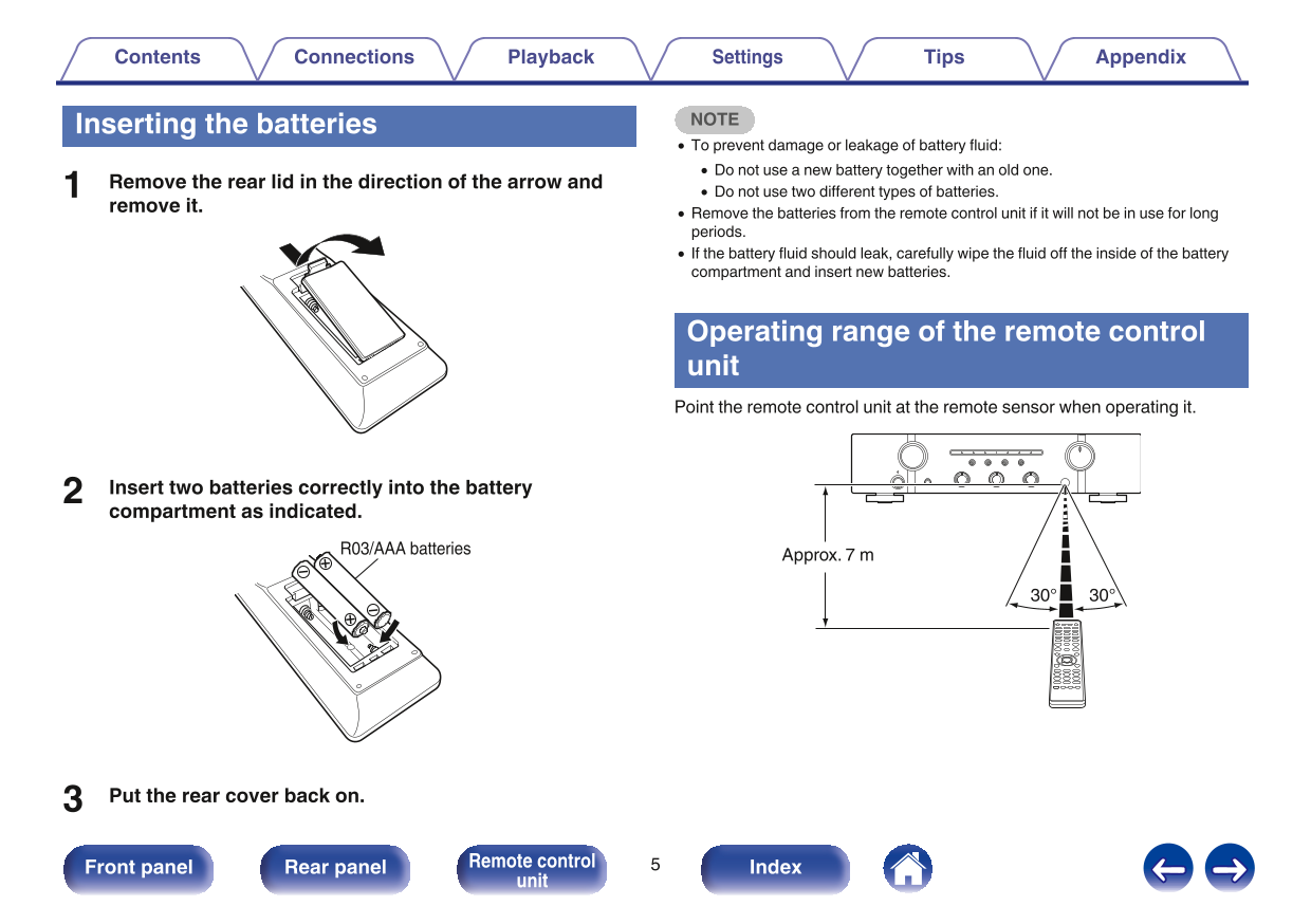 Marantz PM5005 Amplifier Owner/ User Manual (Pages: 44)