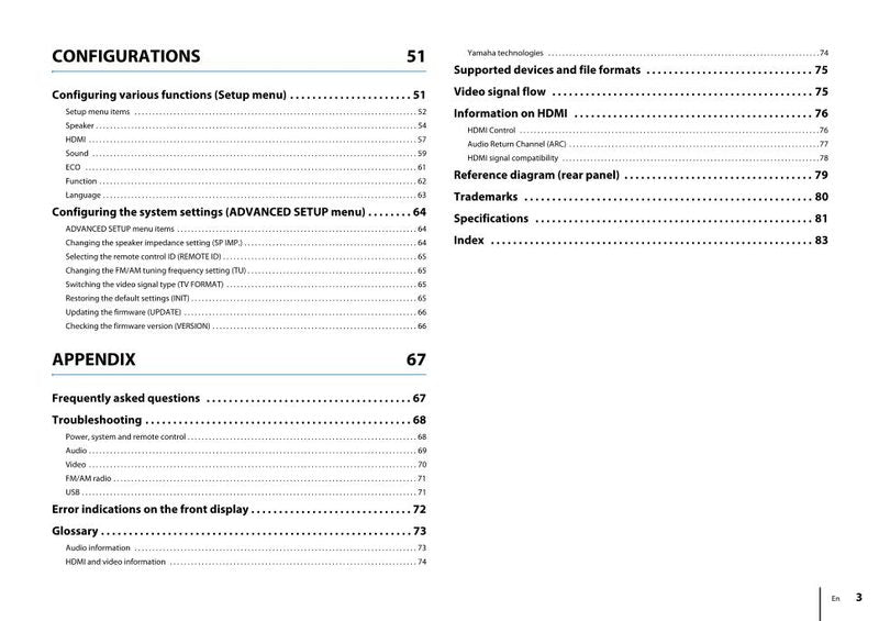 Yamaha RXV377 BL Audio/Video Receiver Operating Manual