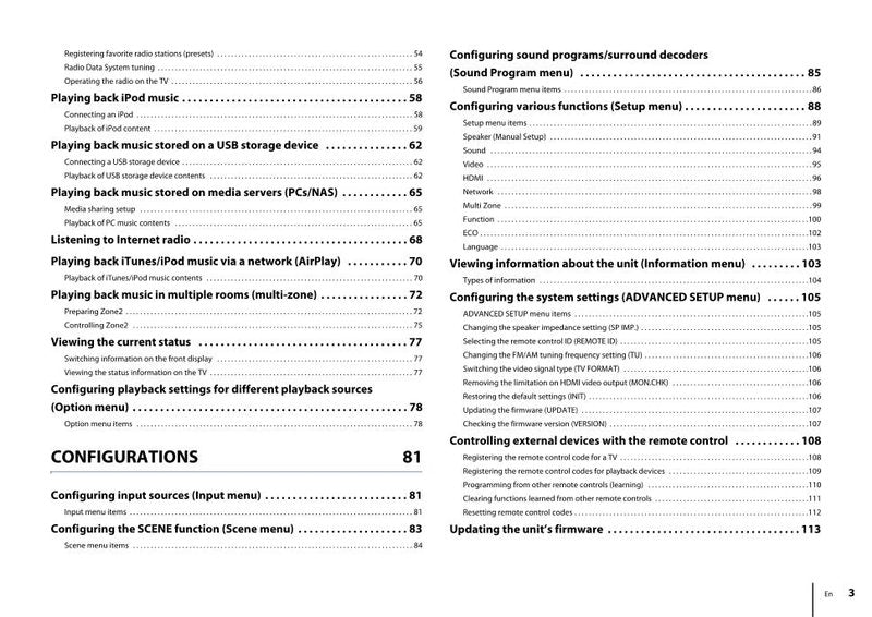 Yamaha RXV673 BL RXV773 Audio/Video Receiver Operating Manual