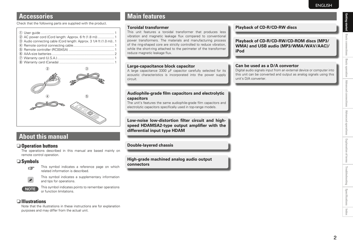 Marantz SA8004 Super Audio CD Player Owner/ User Manual (Pages: 32)