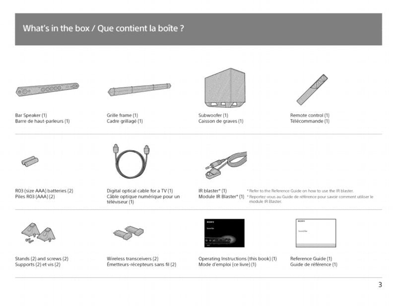 Sony SA-ST7 Audio System Operating Manual