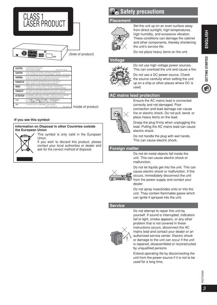 Panasonic SCPT450 Home Theater System Operating Manual