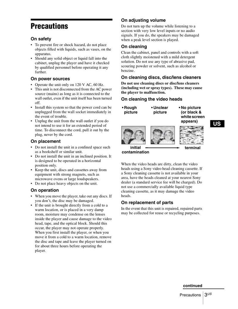 Sony SLVD380 P Audio/Video Receiver Operating Manual