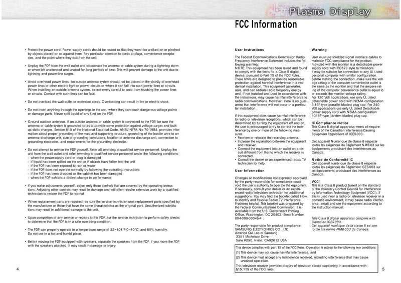 Samsung SPN4235 TV Operating Manual