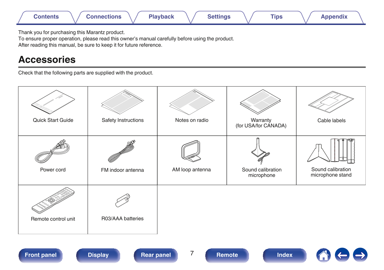 Marantz SR5011 AV Receiver Owner/ User Manual (Pages: 293)
