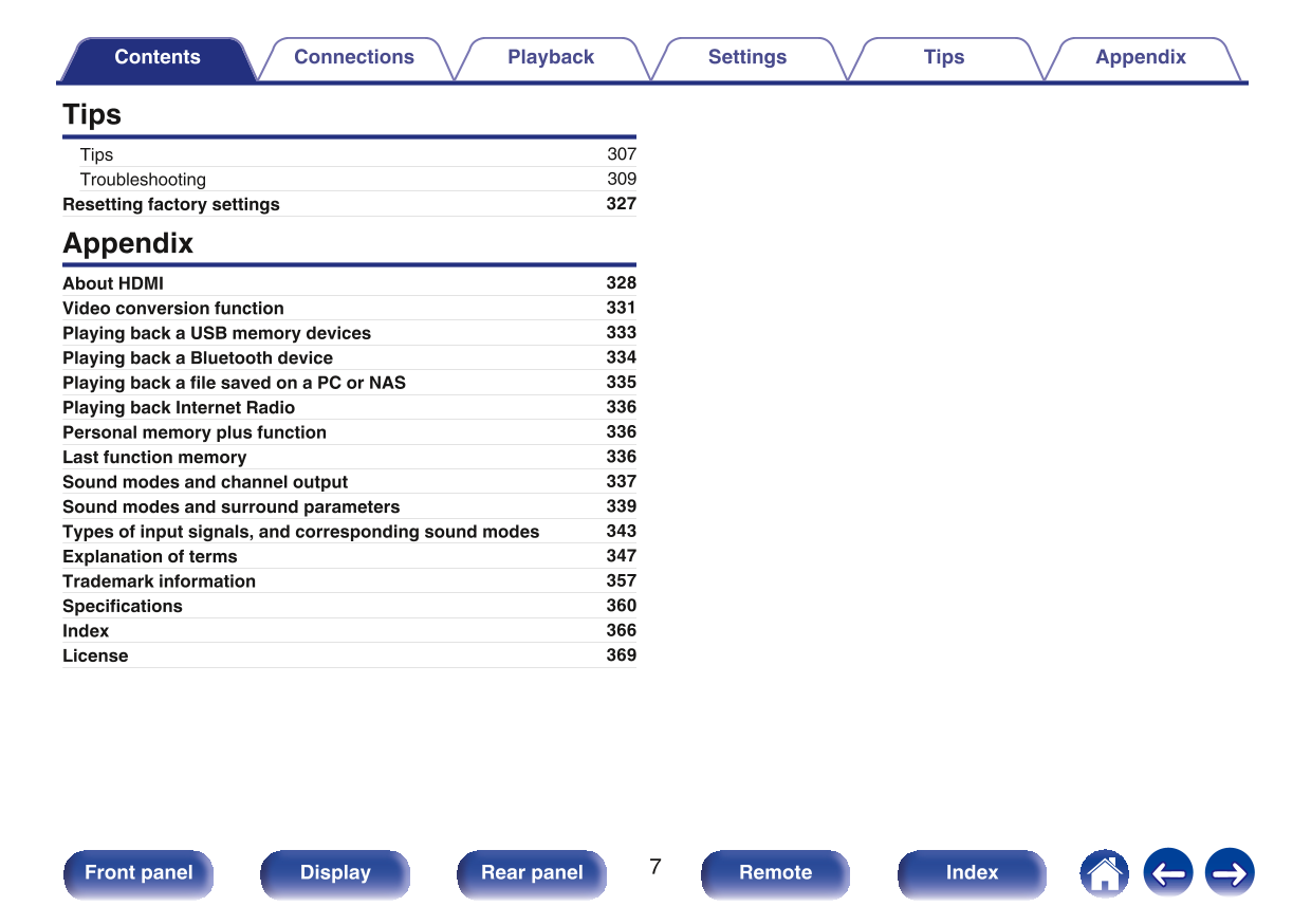 Marantz SR7010 AV Receiver Owner/ User Manual (Pages: 376)