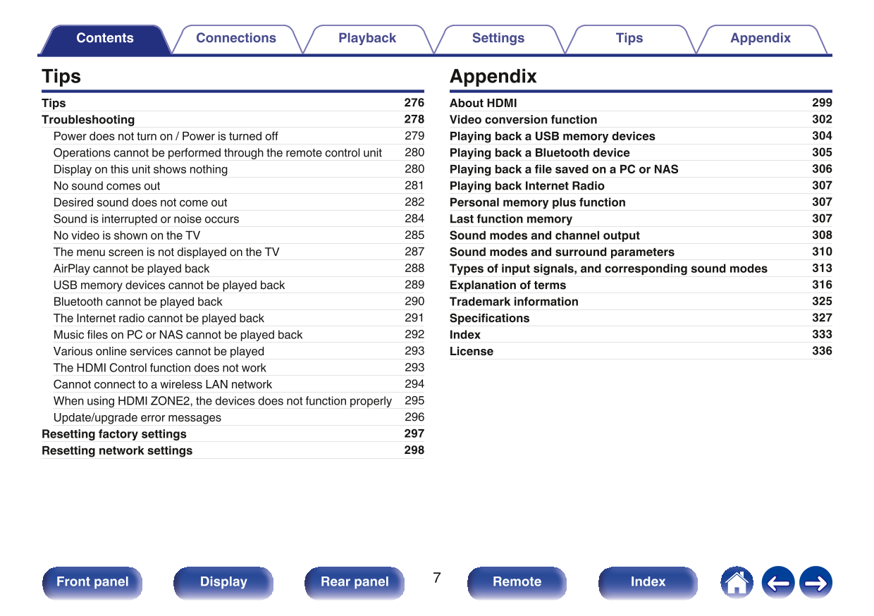Marantz SR8012 AV Receiver Owner/ User Manual (Pages: 347)