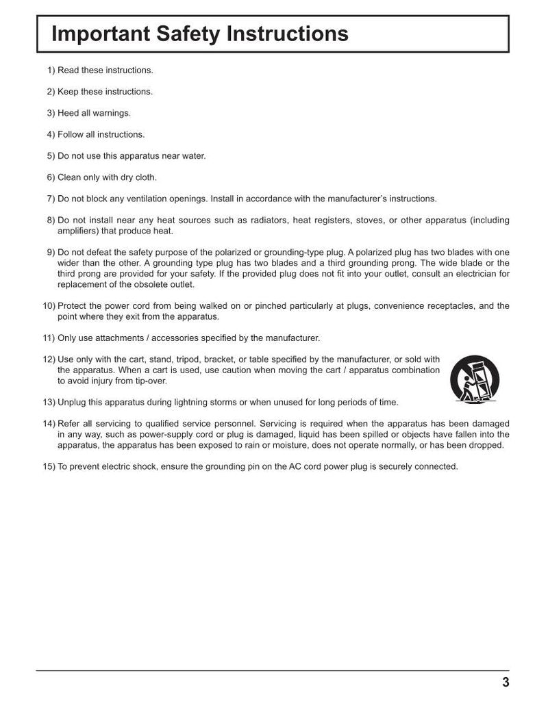 Panasonic TH42PH11UK TH50PH11UK TV Operating Manual