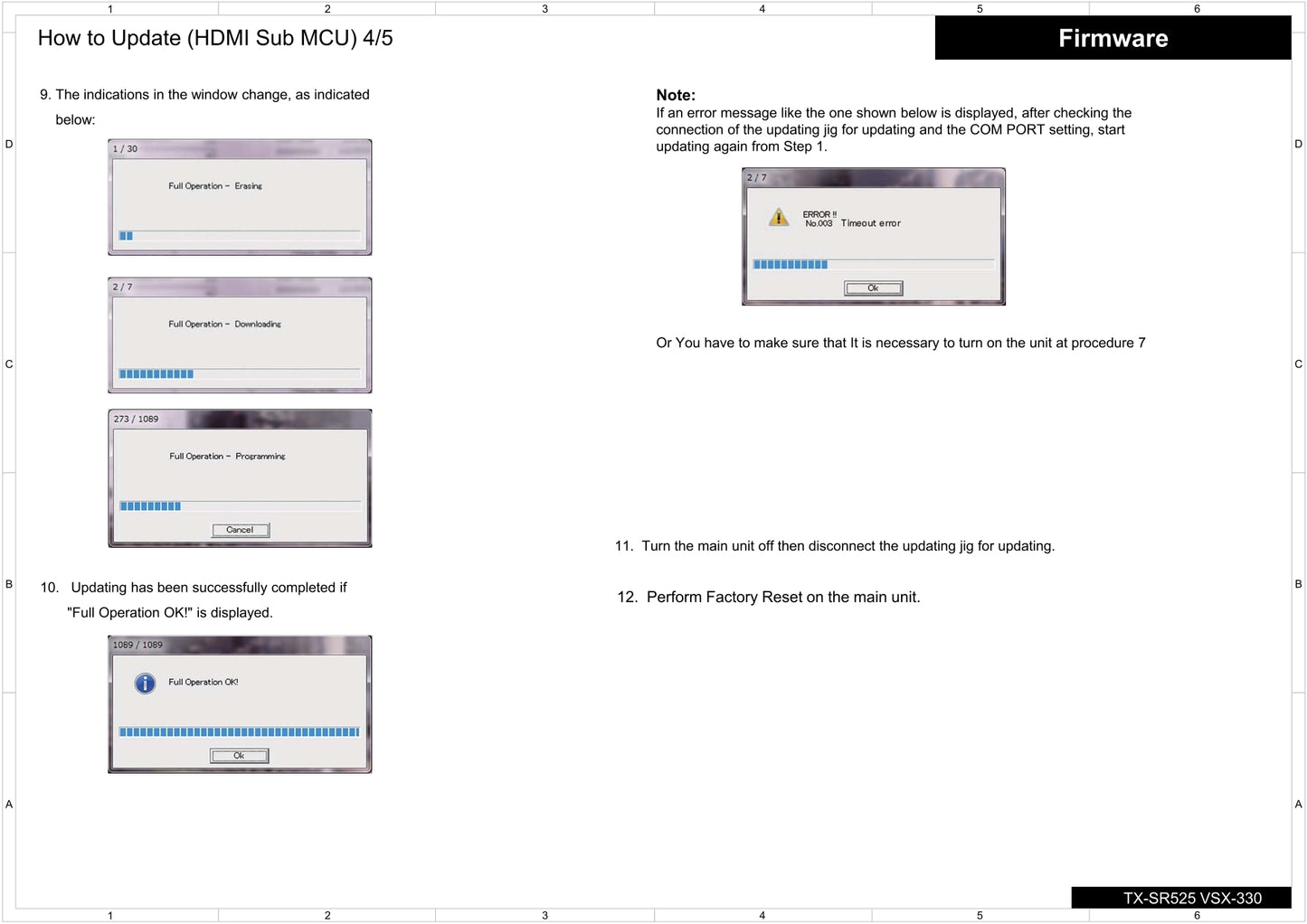Onkyo TX-SR252 AV Receiver Service Manual (Pages: 59)
