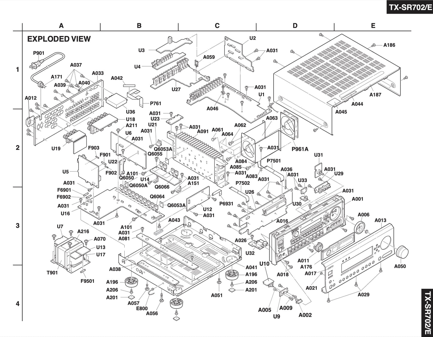 Onkyo TX-SR702 AV Receiver Service Manual (Pages: 131)