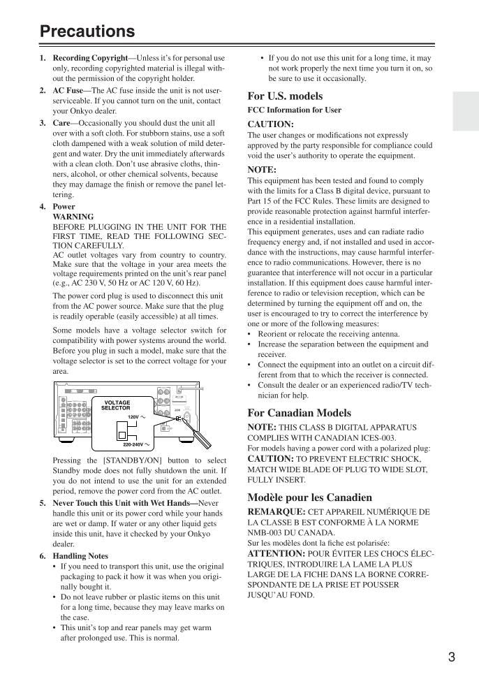 Onkyo TXSR674 Audio/Video Receiver Operating Manual