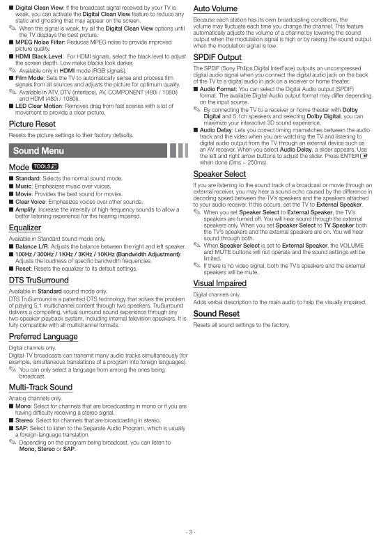 Samsung UN39FH5000FXZA TV Operating Manual