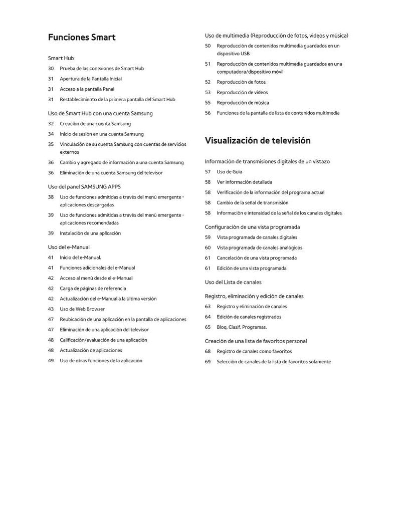 Samsung UN40J520DAFXZA TV Operating Manual