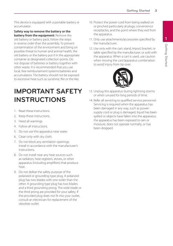 LG LHB655 Home Theater System Operating Manual